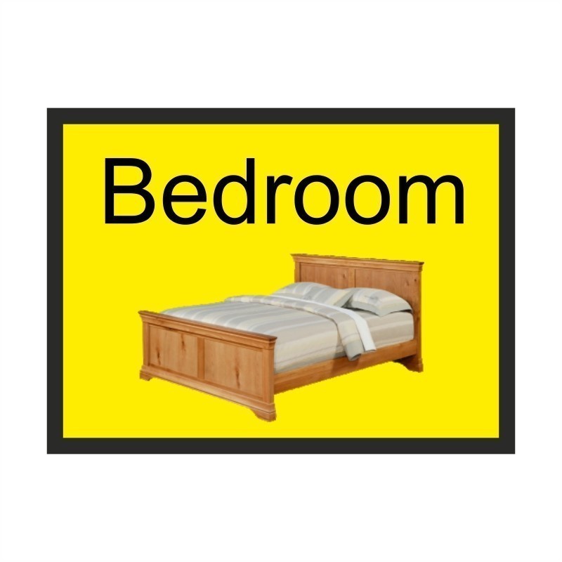 bedroom dementia sign 300 x 200mm