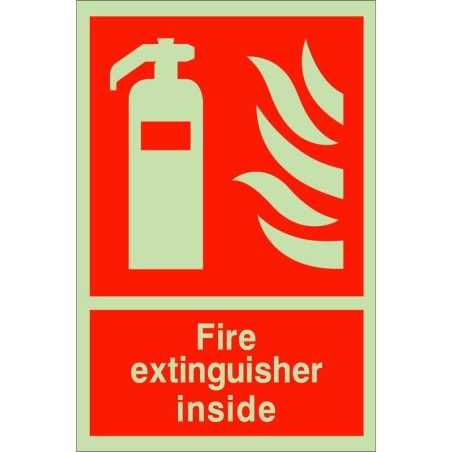 Fire Extinguisher Inside Sign Mm X Mm Rainbow Safety