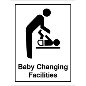 Baby Changing Facilities (Portrait) Toilet Door Sign Baby Changing Facilities (Portrait) Toilet Door Sign