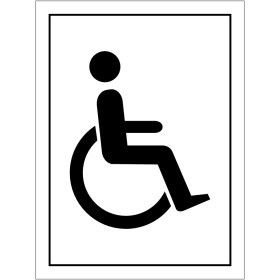 Disabled Symbol Toilet Sign Disabled Symbol Toilet Sign