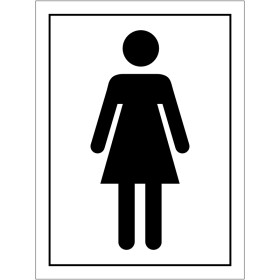 Ladies Symbol Toilet Sign Ladies Symbol Toilet Sign