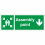 Assembly Point Down Sign