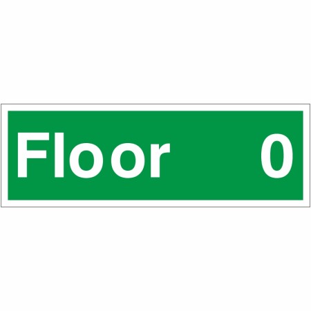 Floor 0 - Floor Level Identification Sign