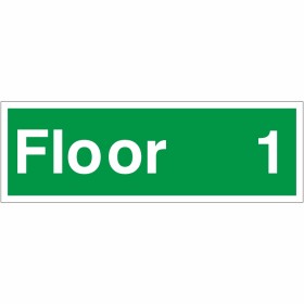 Floor 1 - Floor Level Identification Sign Floor 1 - Floor Level Identification Sign