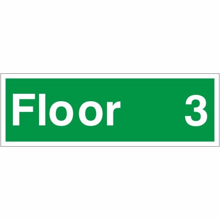 Floor 3 - Floor Level Identification Sign