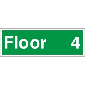 Floor 4 - Floor Level Identification Sign Floor 4 - Floor Level Identification Sign