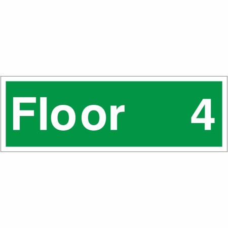 Floor 4 - Floor Level Identification Sign