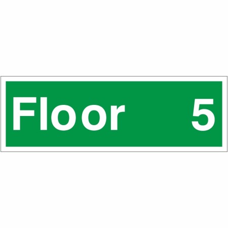 Floor 5 - Floor Level Identification Sign