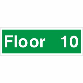 Floor 10 - Floor Level Identification Sign Floor 10 - Floor Level Identification Sign