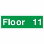 Floor 11 - Floor Level Identification Sign