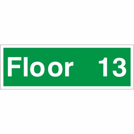 Floor 13 - Floor Level Identification Sign