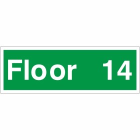 Floor 14 - Floor Level Identification Sign Floor 14 - Floor Level Identification Sign