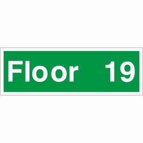 Floor 19 - Floor Level Identification Sign Floor 19 - Floor Level Identification Sign