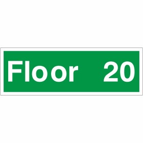 Floor 20 - Floor Level Identification Sign Floor 20 - Floor Level Identification Sign