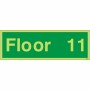 Floor 11 - Floor Level Identification Sign