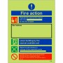 Fire Action Construction Site Notice Sign