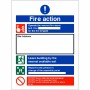 Fire Action Construction Site Notice Sign