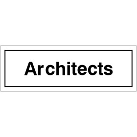 Architects Door Sign Architects Door Sign