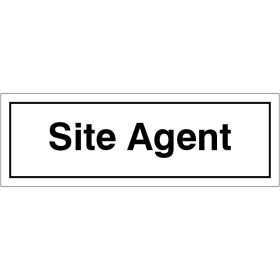 Site Agent Door Sign Site Agent Door Sign