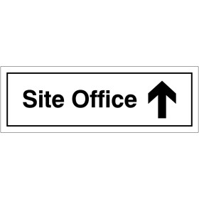 Site Office Arrow Up Door Sign Site Office Arrow Up Door Sign