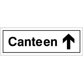 Canteen Arrow Up Door Sign Canteen Arrow Up Door Sign