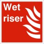 Wet Riser Sign - 200mm x 200mm | Rainbow Safety