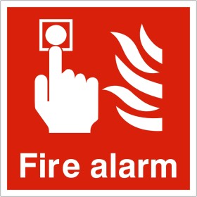 Fire Alarm Sign - Square Fire Alarm Sign - Square