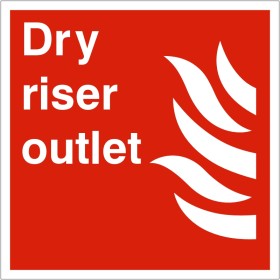 Dry Riser Outlet Sign Dry Riser Outlet Sign