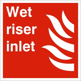 Wet Riser Inlet Sign Wet Riser Inlet Sign