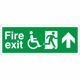 Refuge Fire Exit Up Sign Refuge Fire Exit Up Sign