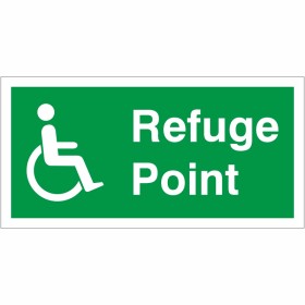 Refuge Point Sign Refuge Point Sign - 300mm x 150mm | Rainbow Safety