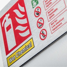 Custom Brushed Aluminium Sign Printing