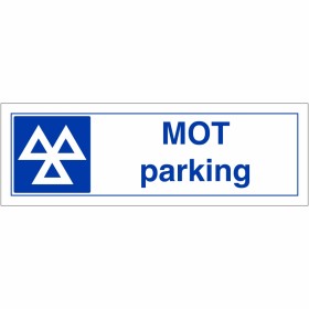 MOT Parking Sign MOT Parking Sign