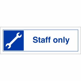Staff Only Sign Staff Only Sign