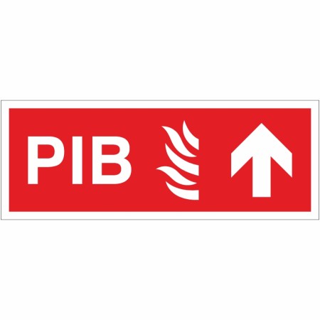 Premises Information Box (PIB) Arrow Up Sign