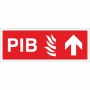 Premises Information Box (PIB) Arrow Up Sign