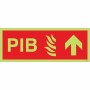 Premises Information Box (PIB) Arrow Up Sign