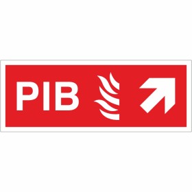 Premises Information Box (PIB) Arrow Up Right Sign Premises Information Box (PIB) Arrow Up Right Sign