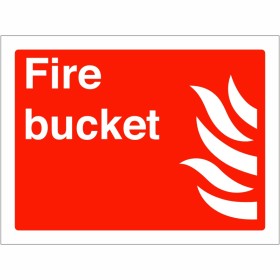 Fire Bucket Sign Fire Bucket Sign