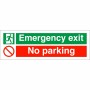 Emergency Exit No Parking Sign