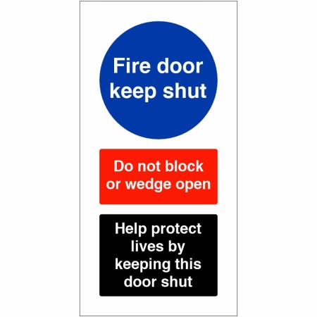Fire Door Keep Shut - Help Protect Lives Sign