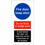 Fire Door Keep Shut - A Maintained Fire Door Sign