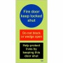 Fire Door Keep Locked Shut - Help Protect Lives Sign