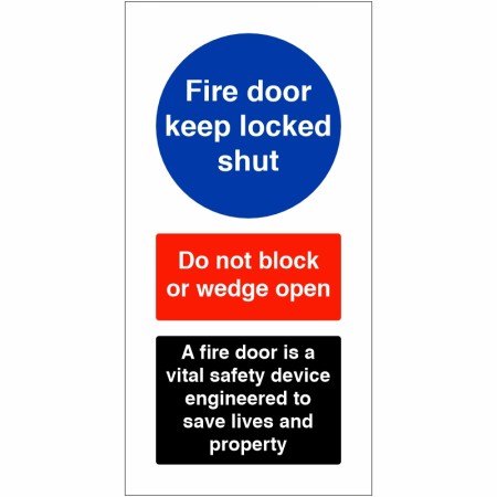 Fire Door Keep Locked Shut - A Fire Door Is Vital Sign