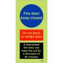 Fire Door Keep Closed - A Maintained Fire Door Sign