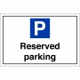 Reserved Parking Sign