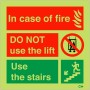 Fire Instruction Sign 150 x 150mm