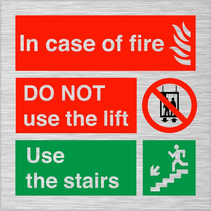 Photoluminescent Water Fire Extinguisher ID Sign (Portrait