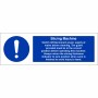 Slicing Machine Hygiene Sign