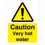 Caution Very Hot Water Sign